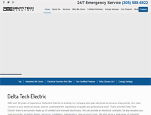 Tablet Screenshot of deltatechelectric.com